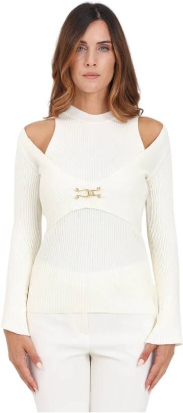 Simona Corsellini Round-neck Knitwear Wit Dames