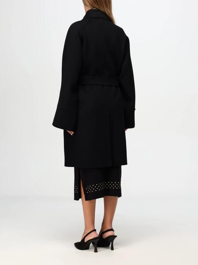 Simona Corsellini Dubbele doek jas gewaad stijl Black Dames - Foto 4