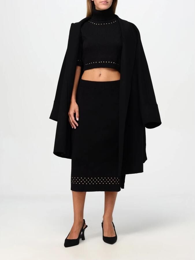 Simona Corsellini Dubbele doek jas gewaad stijl Black Dames - Foto 5