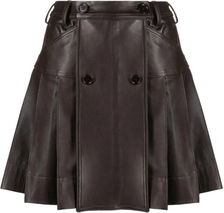 Simone Rocha Leather Skirts Bruin Dames