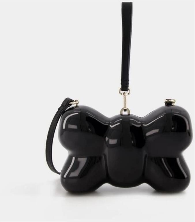 Simone Rocha Shoppers Bow Bag Crossbody Leather Black in zwart - Foto 4