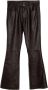 Simonetta Ravizza Leather Trousers Bruin Dames - Thumbnail 1