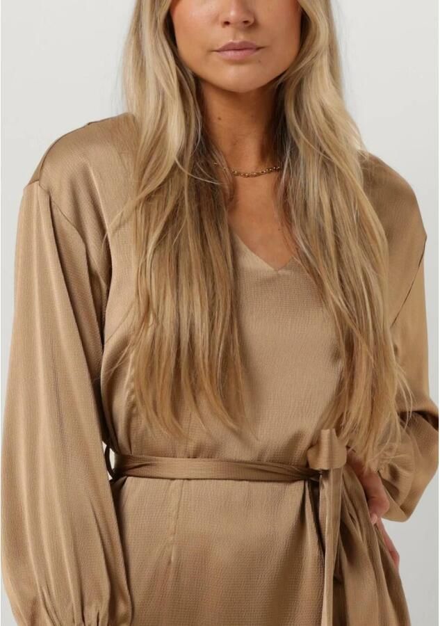 Simple Bronzen Midi Jurk voor Vrouwen Brown Dames