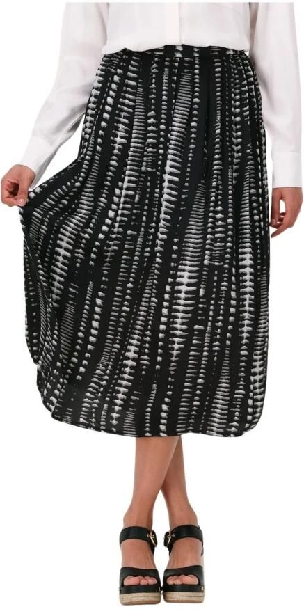 Simple Geweven Rok Zwart A-Lijn Black Dames - Foto 4