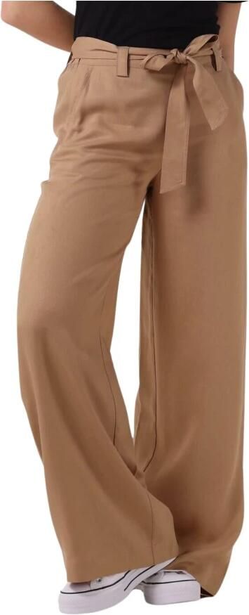Simple Khaki Viscose Broek Jer-Ten-Pq-24-1 Beige Dames - Foto 3
