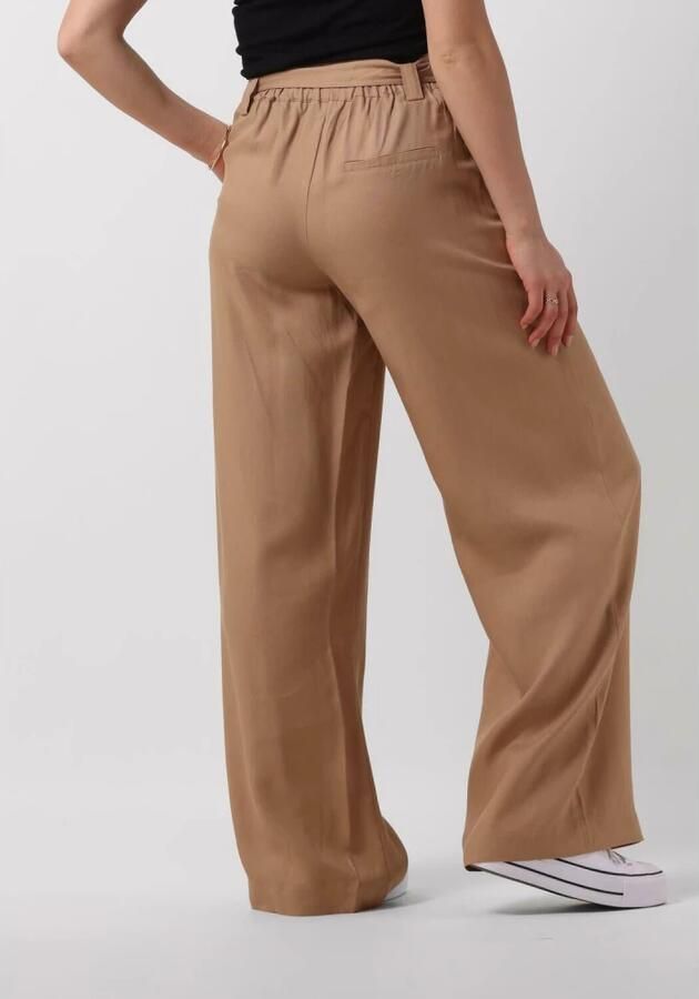 Simple Khaki Viscose Broek Jer-Ten-Pq-24-1 Beige Dames - Foto 2