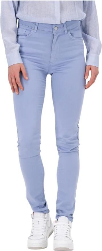 Simple Stretch Skinny Jeans in Lila Purple Dames - Foto 6