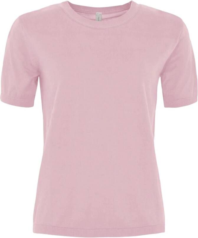 Skovhuus O-neck korte mouw gender Roze Dames
