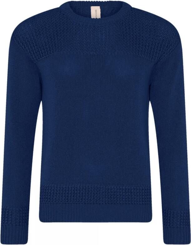 Skovhuus Round-neck Knitwear Blauw Dames