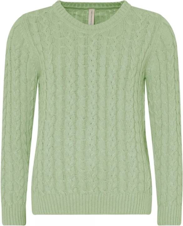 Skovhuus Round-neck Knitwear Groen Dames