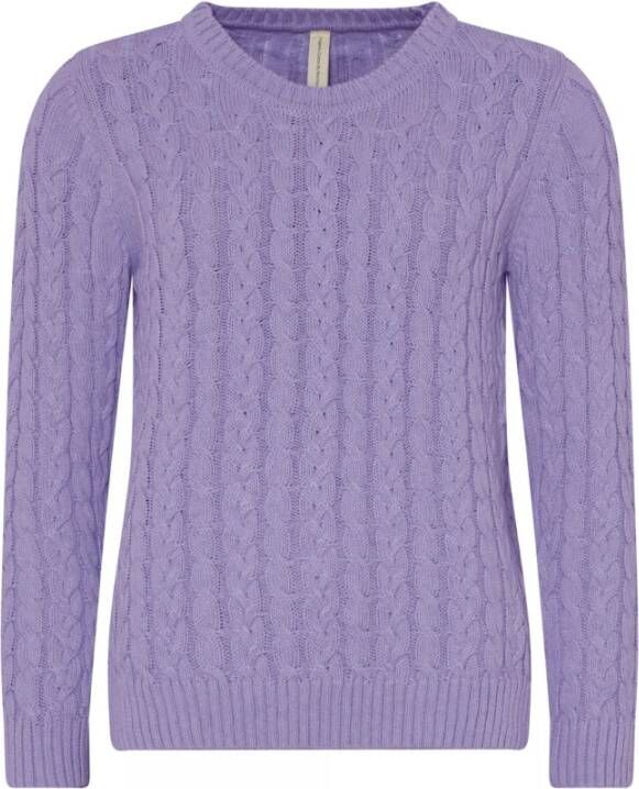 Skovhuus Round-neck Knitwear Purple Dames