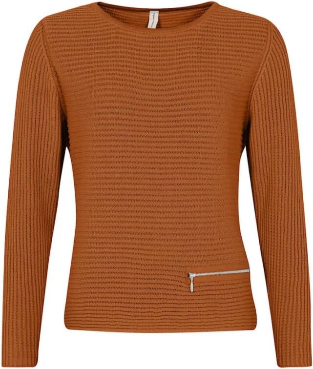 Skovhuus Stijlvolle Pullover Bruin Dames