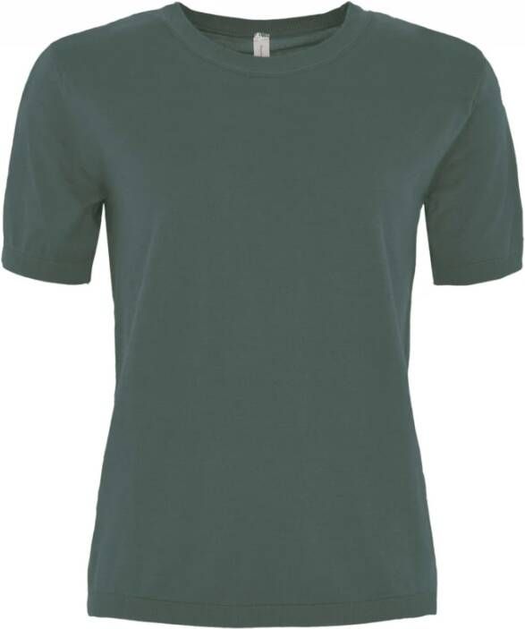 Skovhuus Zachte Katoenen T-Shirt Green Dames