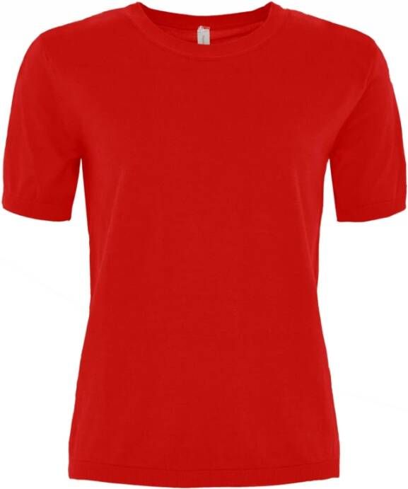 Skovhuus Zachte T-shirt in diverse kleuren Red Dames