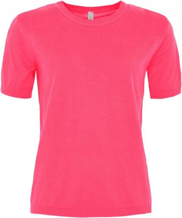 Skovhuus Zachte T-shirt in diverse kleuren Pink Dames