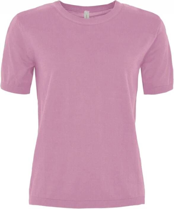 Skovhuus Zachte Katoenen T-Shirt in Diverse Kleuren Pink Dames