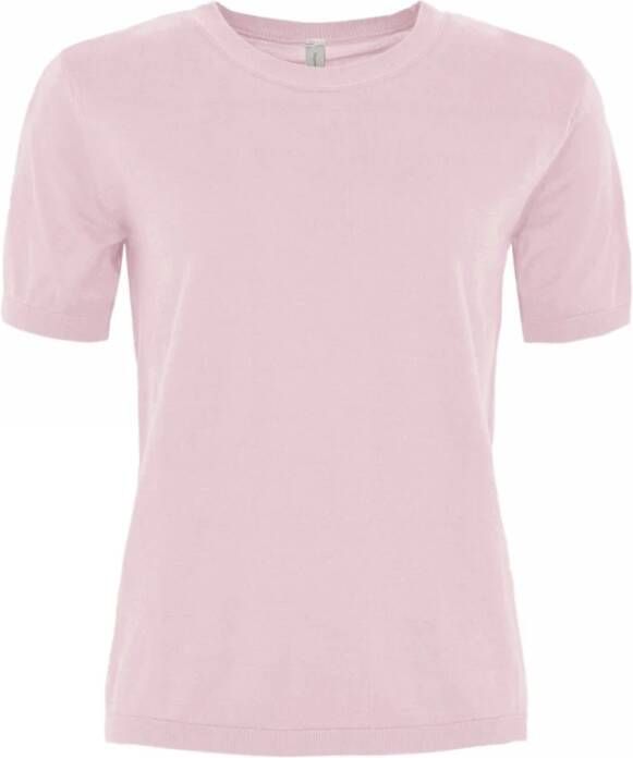 Skovhuus Zachte korte mouw T-shirt in diverse kleuren Pink Dames