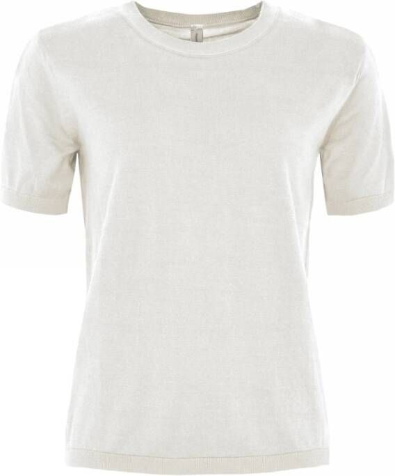 Skovhuus Zachte O-Neck T-shirt in diverse kleuren White Dames
