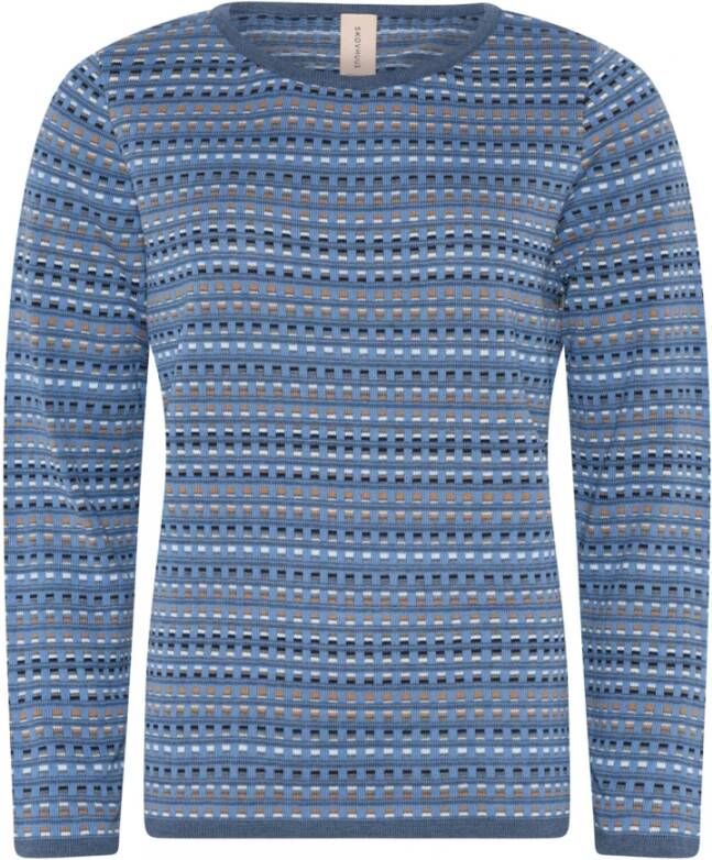 Skovhuus Trui met ronde hals Blauw Dames