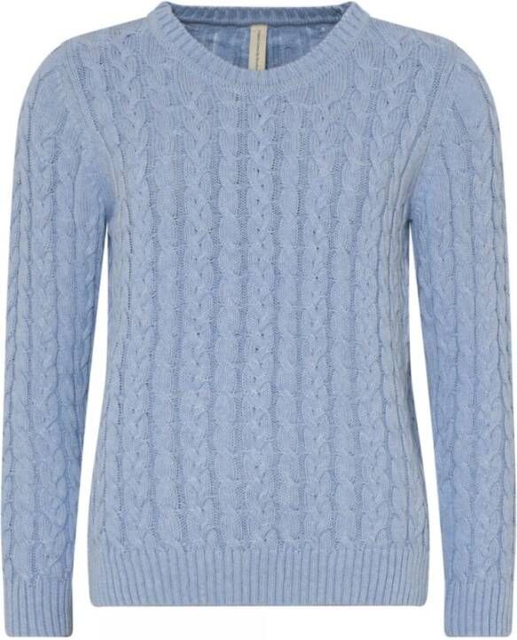 Skovhuus Trui met ronde hals Blauw Dames