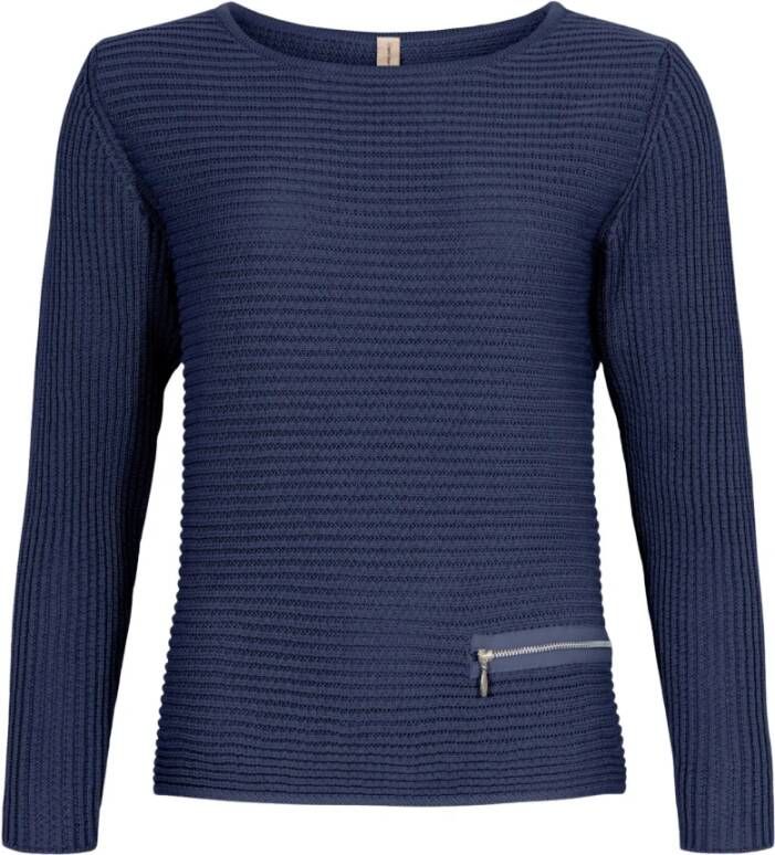 Skovhuus Trui met ronde hals Blauw Dames