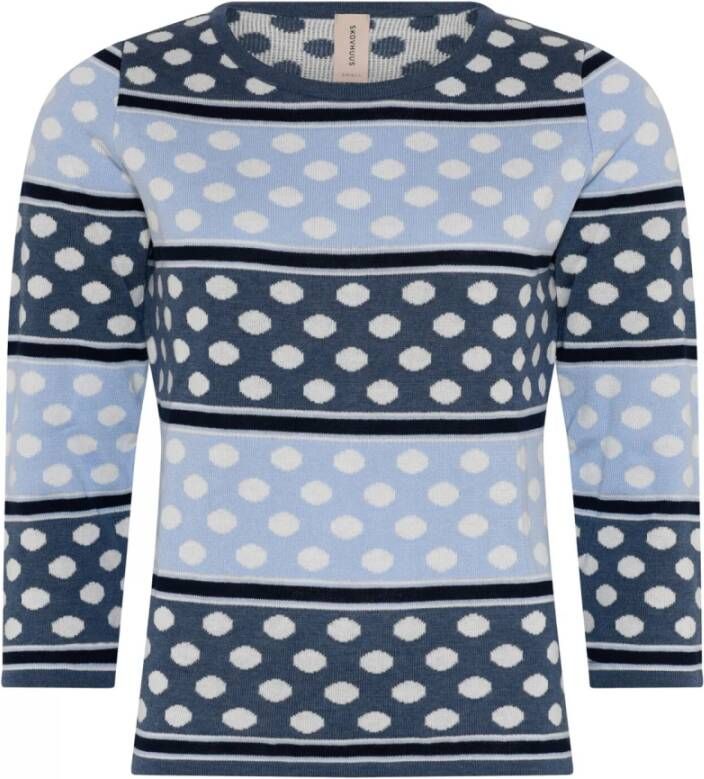Skovhuus Trui met ronde hals Blauw Dames