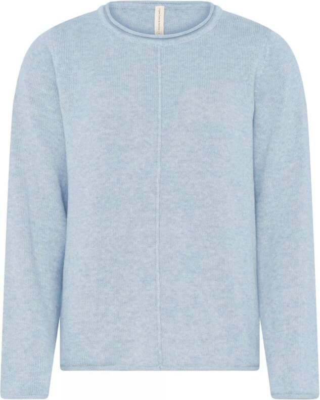 Skovhuus Zachte en stijlvolle O-Neck Pullover Blue Dames