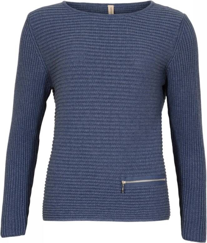 Skovhuus Trui met ronde hals Blauw Dames