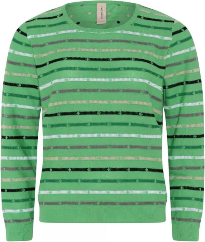 Skovhuus Trui met ronde hals Groen Dames