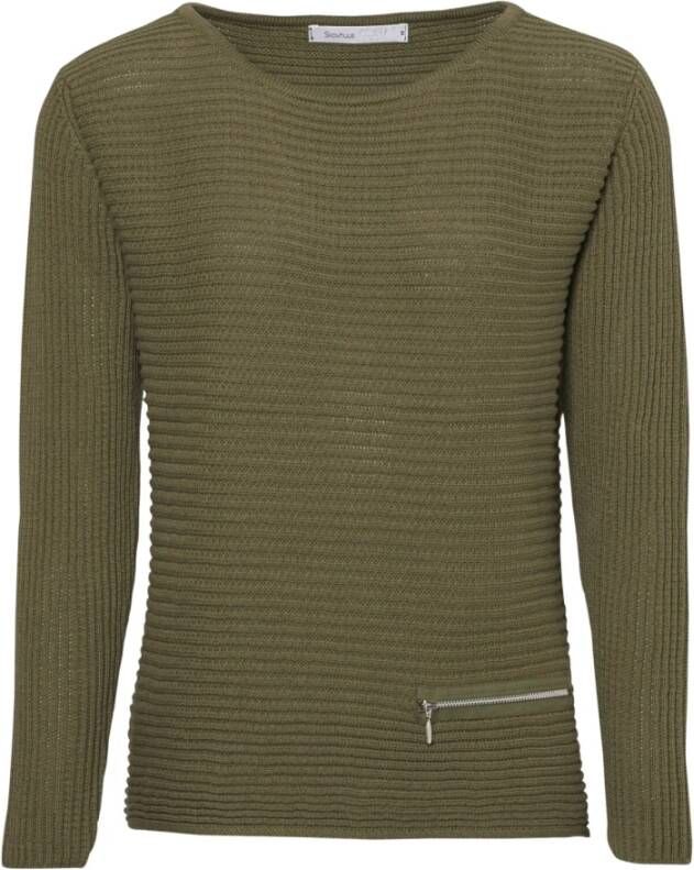 Skovhuus Trui met ronde hals Groen Dames