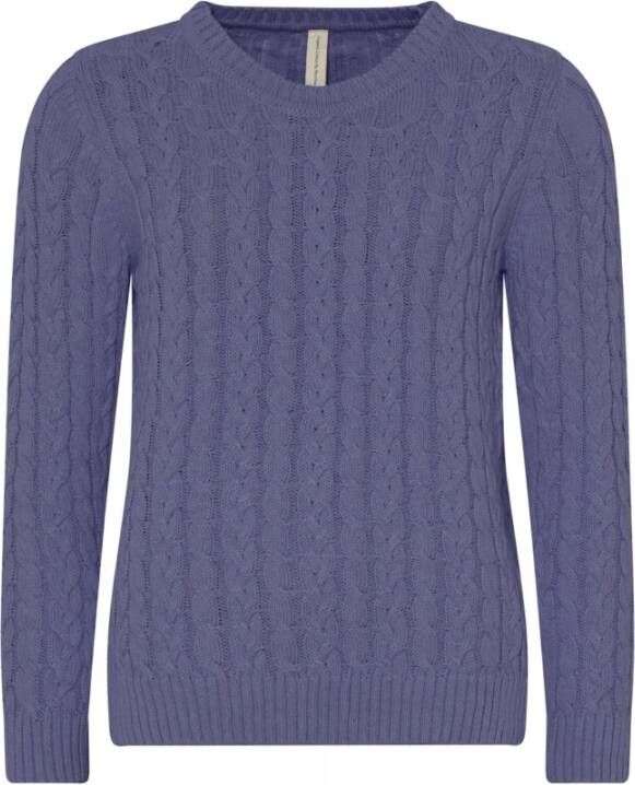 Skovhuus Trui met ronde hals Purple Dames