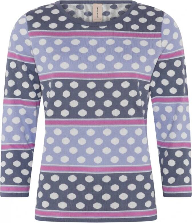 Skovhuus Trui met ronde hals Purple Dames