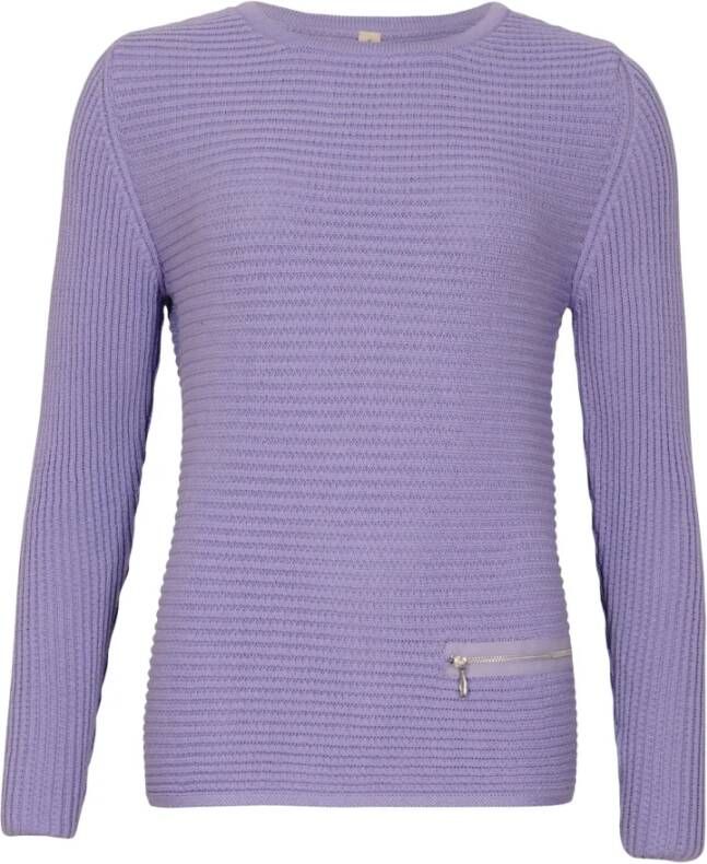 Skovhuus Trui met ronde hals Purple Dames