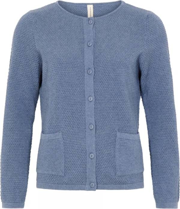 Skovhuus Cardigan buitenzakken Blue Dames