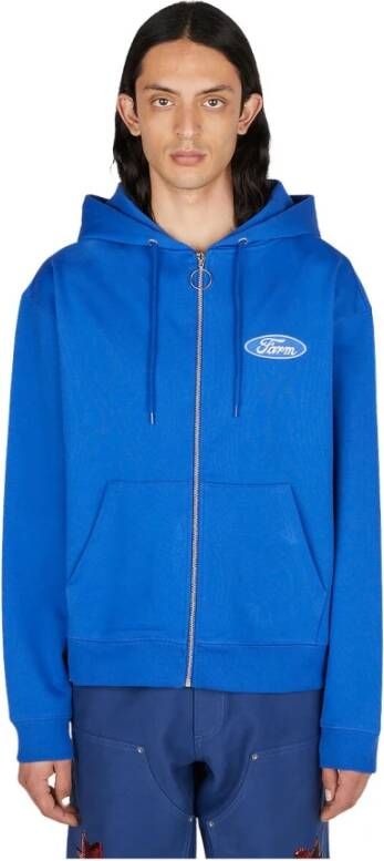 SKY High Farm Sweater met rits &&; Hoodies Blauw Heren