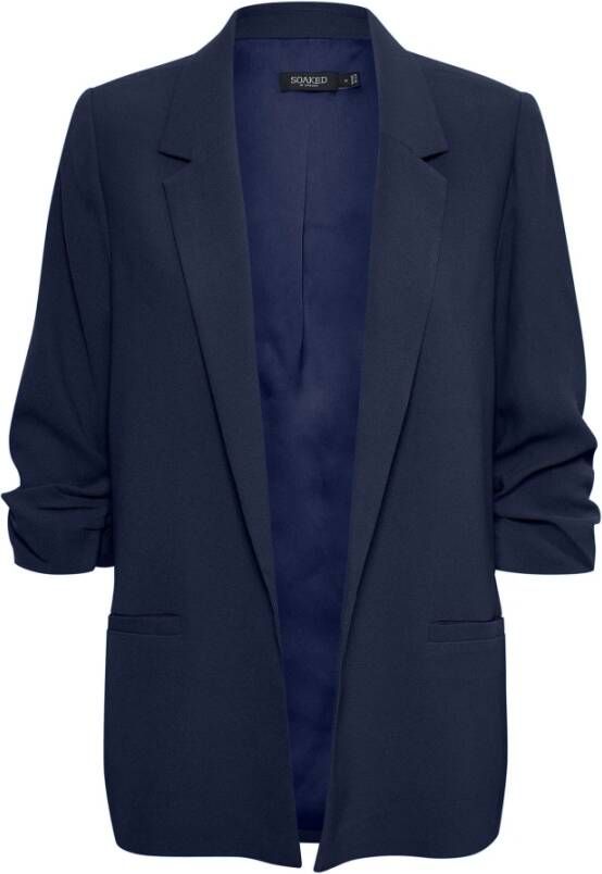 Soaked in Luxury Night Sky Blazer Jas Blue Dames