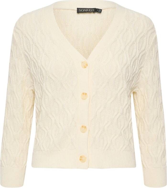 Soaked in Luxury Cardigans Beige Dames