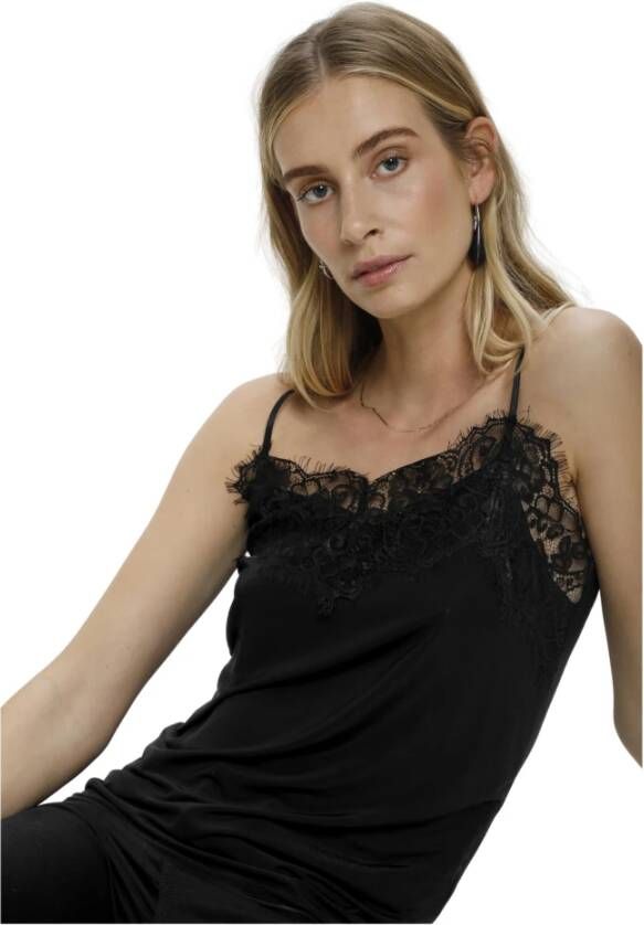 Soaked in Luxury Clara Singlet Zwart Dames