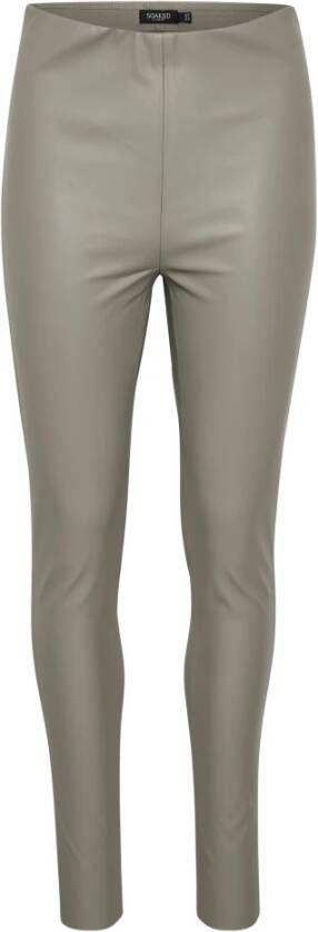Soaked in Luxury Kaylee PU -legging Grijs Dames