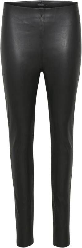 Soaked in Luxury Kaylee PU Leggings Zwart Dames