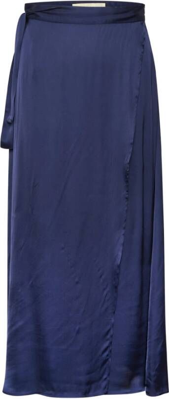 Soaked in Luxury Maxirok van viscose in wikkellook model 'Eline'