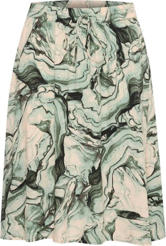 Soaked in Luxury Midi Skirts Groen Dames