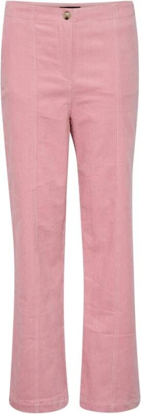 Soaked in Luxury Rechte Broek Coral Blush Roze Dames