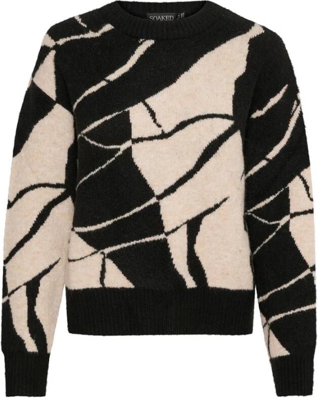 Soaked in Luxury Round-neck Knitwear Beige Dames
