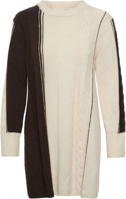 Soaked in Luxury Round-neck Knitwear Beige Dames