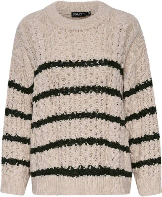 Soaked in Luxury Round-neck Knitwear Beige Dames