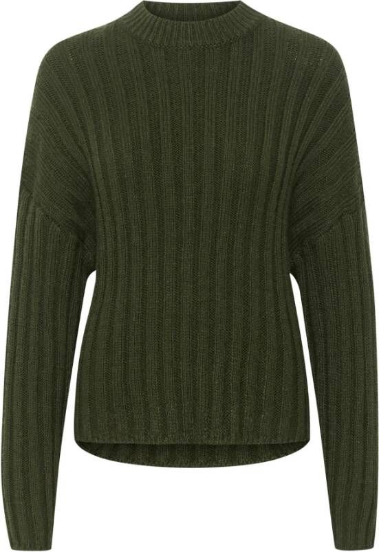 Soaked in Luxury Round-neck Knitwear Groen Dames