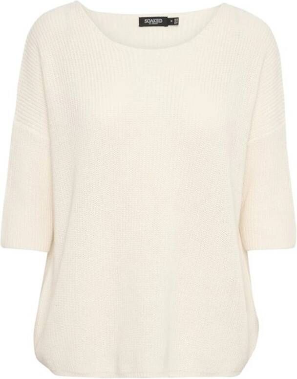 Soaked in Luxury Round-neck Knitwear Wit Dames
