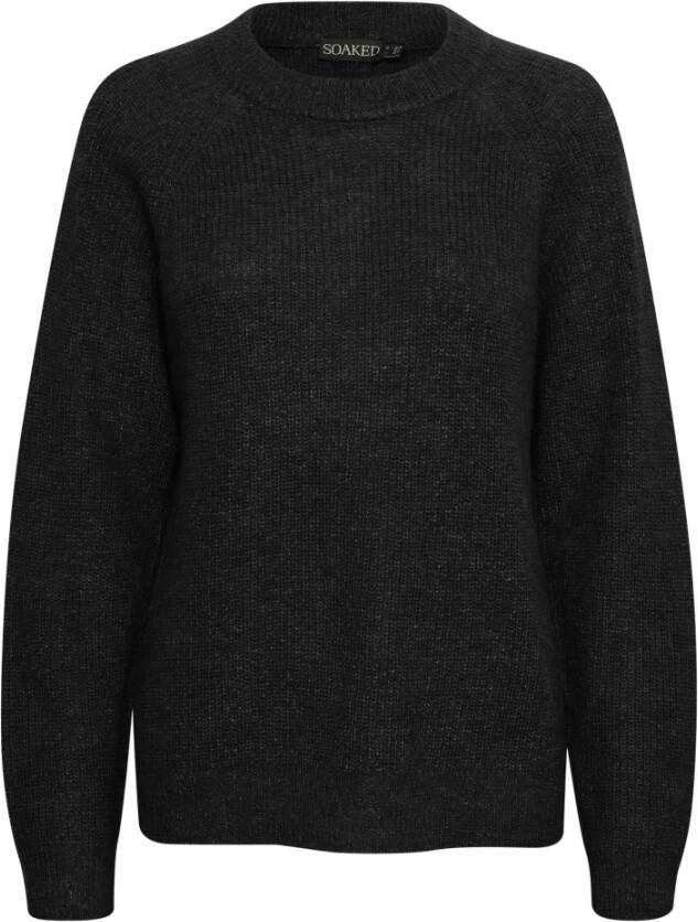 Soaked in Luxury Round-neck Knitwear Zwart Dames