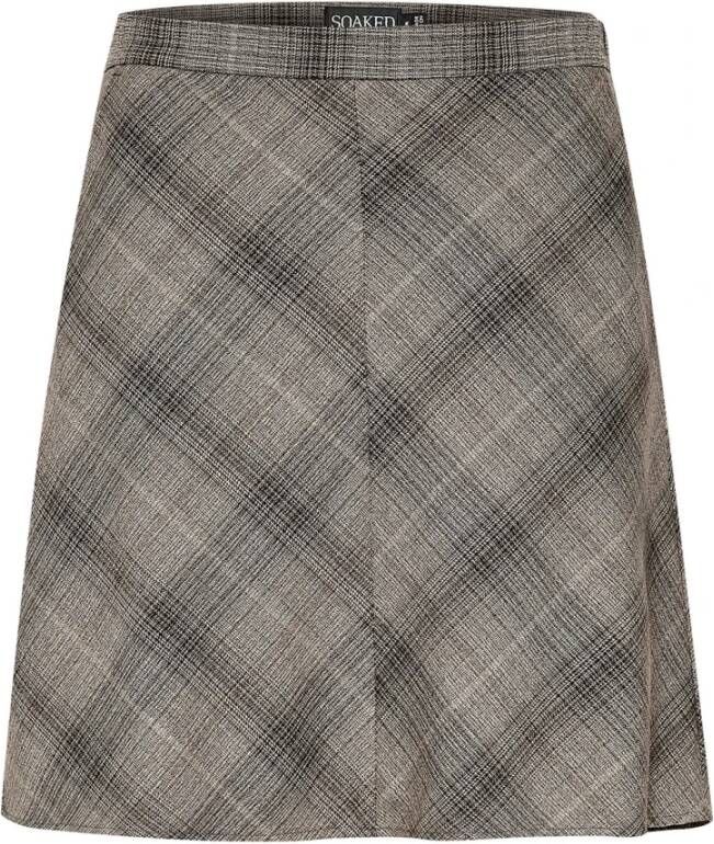 Soaked in Luxury Short Skirts Grijs Dames